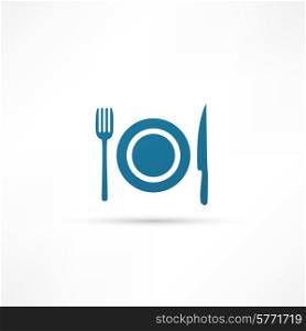 blue plate icon
