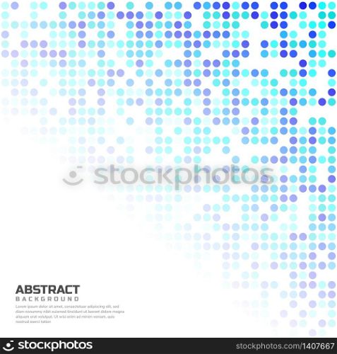 Blue Random Dots Background. Creative Design Templates on white background. Vector illustration