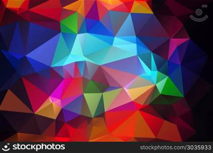 Blue red abstract low poly geometric background. Blue red low poly background. Blue red low poly background