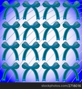 blue ribbon pattern, vector art illustration