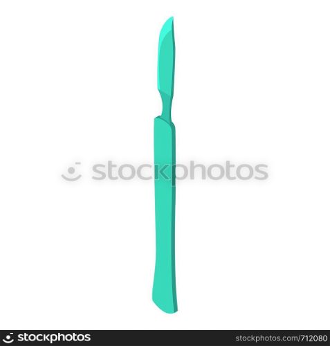 Blue scalpel icon. Isometric illustration of blue scalpel vector icon for web. Blue scalpel icon, isometric 3d style