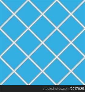 blue seamless ceramic tiles, abstract diagonal texture; vector art illustration
