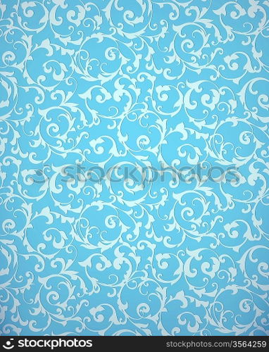 Blue seamless pattern, vector