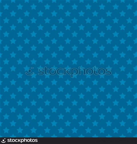 Blue seamless pattern with stars