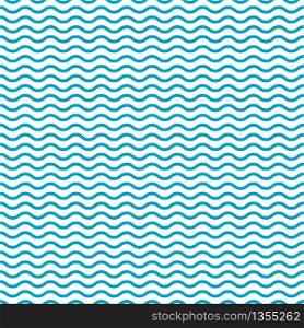 Blue seamless wavy pattern. Wave line background. Simple sea and ocean texture. Retro art with curves. Decorative ornament for wallpapers. Abstract nautical shapes. Symmetrical stripes. Vector.. Blue seamless wavy pattern. Wave line background. Simple sea and ocean texture. Retro art with curves. Decorative ornament for wallpapers. Abstract nautical shapes. Symmetrical stripes. Vector