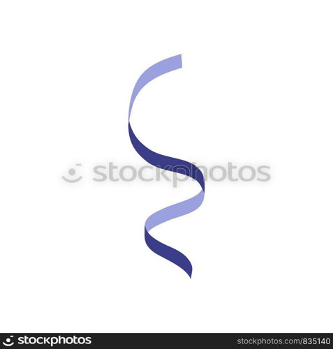 Blue serpentine icon. Flat illustration of blue serpentine vector icon for web isolated on white. Blue serpentine icon, flat style