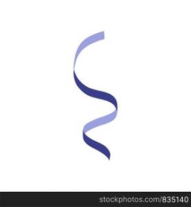 Blue serpentine icon. Flat illustration of blue serpentine vector icon for web isolated on white. Blue serpentine icon, flat style