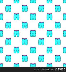 Blue shorts for swimming pattern. Cartoon illustration of blue shorts for swimming vector pattern for web. Blue shorts for swimming pattern, cartoon style