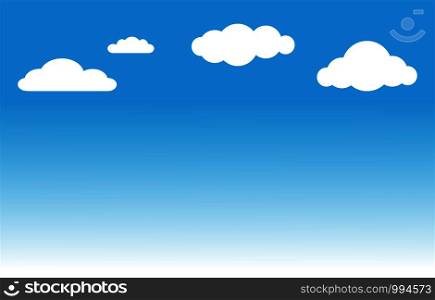 blue sky and clouds. blue sky with white clouds background. sky with clouds on a sunny day.