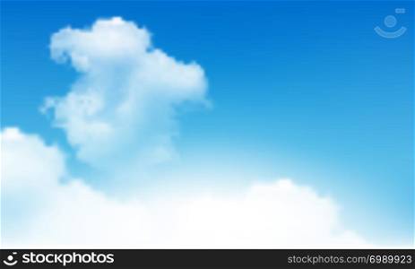 Blue sky and sun light, vector illustration and design.