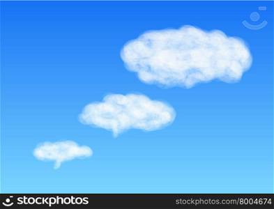 blue sky and white cloud. 10 EPS