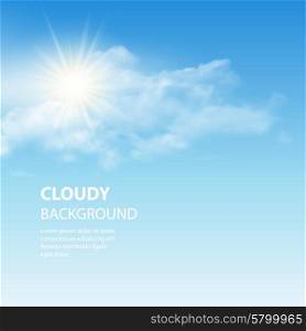 Blue sky background with tiny clouds. Vector illustration. Blue sky background with tiny clouds. Vector illustration EPS 10
