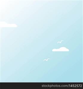 blue sky illustration vector background design template