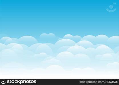 blue sky with clouds background elegant design