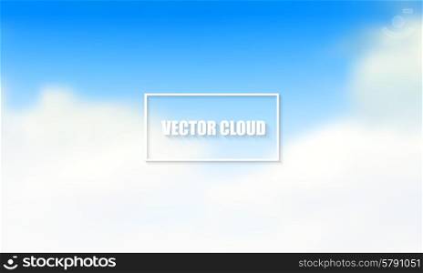 Blue sky with clouds. Vector background. For website design. Blue sky with clouds. Vector background.