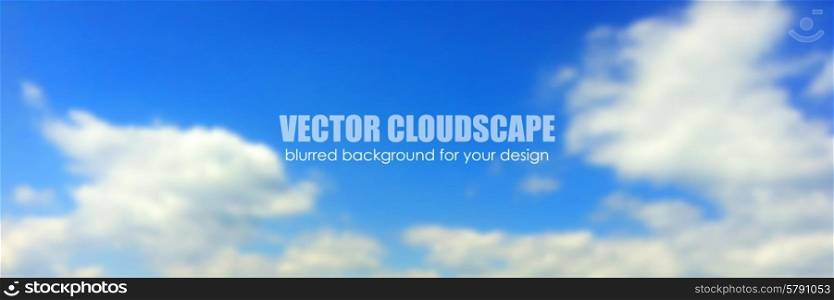 Blue sky with clouds. Vector background. For website design. Blue sky with clouds. Vector background.