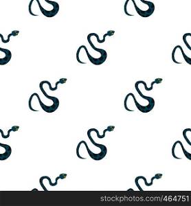 Blue snake with spots pattern seamless flat style for web vector illustration. Blue snake with spots pattern flat