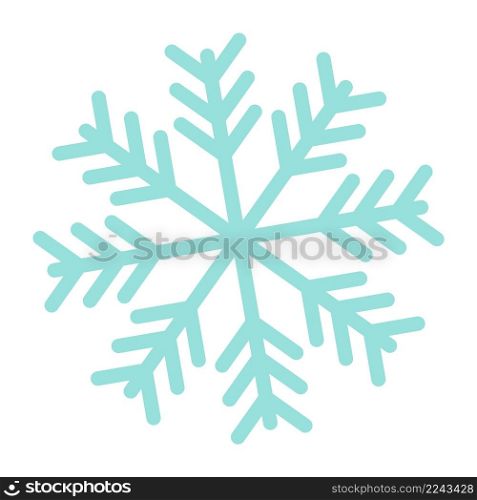 Blue snowflake icon. Winter cold sign. Snow element isolated on white background. Blue snowflake icon. Winter cold sign. Snow element
