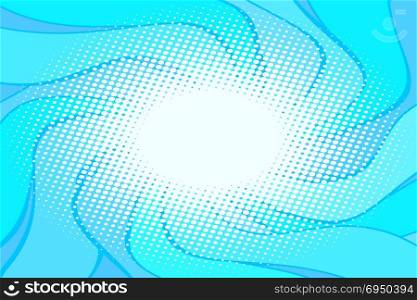 blue spiral background. Comic cartoon pop art illustration retro vintage kitsch vector. blue spiral background