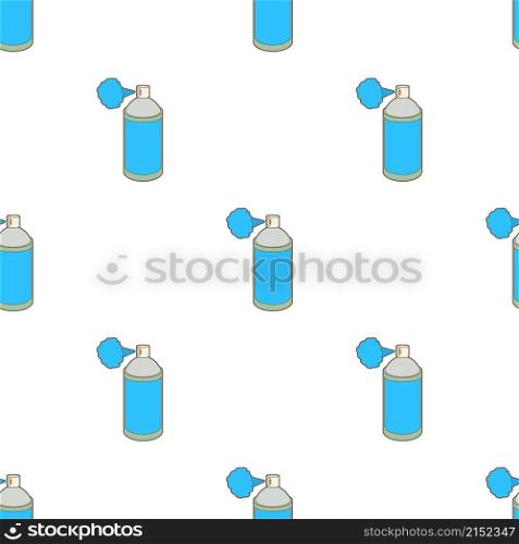 Blue spray bottle with gas cloud pattern seamless background texture repeat wallpaper geometric vector. Spray bottle with gas cloud pattern seamless vector