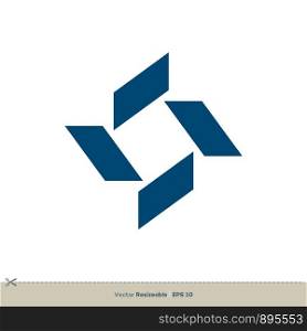 Blue Star Diamond Vector Logo Template Illustration Design. Vector EPS 10.