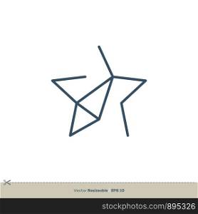Blue Star Logo Template Illustration Design. Vector EPS 10.