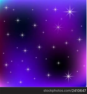 Blue starry sky on dust pink background. Purple shiny gradient. Vector illustration. stock image. EPS 10.. Blue starry sky on dust pink background. Purple shiny gradient. Vector illustration. stock image.