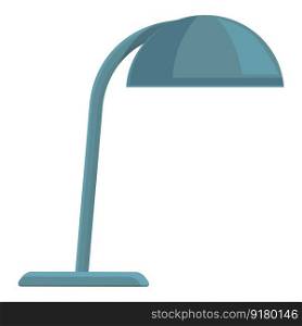 Blue steel lamp icon cartoon vector. House light. Room decoration. Blue steel lamp icon cartoon vector. House light