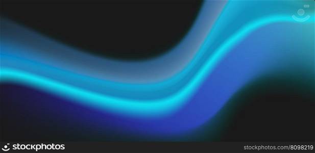 Blue stripe on a dark background. Template for paintings, posters, posters, decorations and interior abstraction