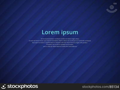 Blue striped background paper overlap, vector illustration