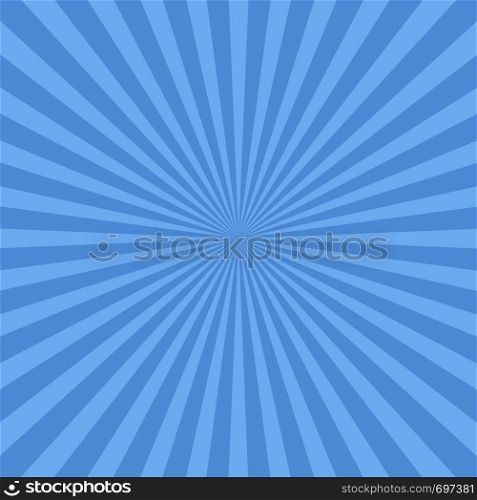 Blue sun rays background in flat design. Vector illustration. Eps10. Blue sun rays background in flat design. Vector illustration