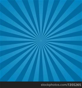 Blue sunburst background. Abstract texture with starburst. Blue sun rays background. Bright beams pattern. Gradient radial stripes. Light summer sky with sparkle for art. Retro style. Vector.. Blue sunburst background. Abstract texture with starburst. Blue sun rays background. Bright beams pattern. Gradient radial stripes. Light summer sky with sparkle for art. Retro style. Vector