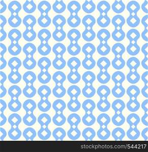 Blue sweet dumbbell pattern on pastel background. Vintage and cute seamless pattern style for modern or abstract design