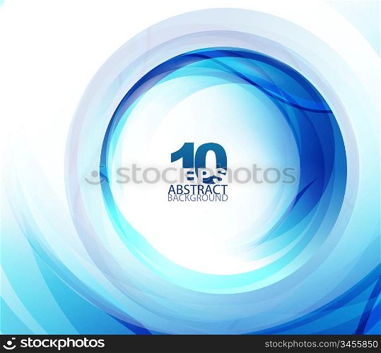 Blue swirl abstract background