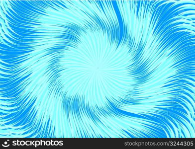 Blue swirl double loop vector illustration