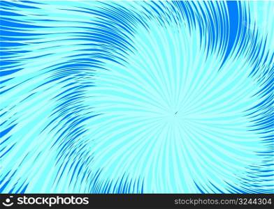 Blue swirl waves vector illustration