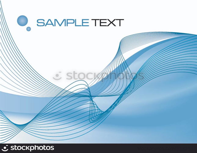 Blue technical abstract background - vector illustration