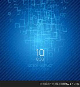 Blue technology abstract background. Vector illustration EPS10