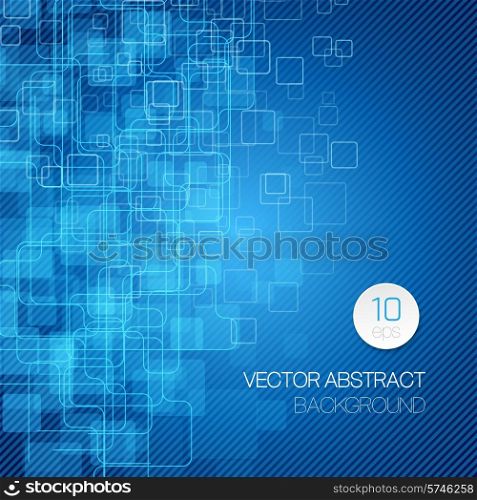 Blue technology abstract background. Vector illustration EPS10