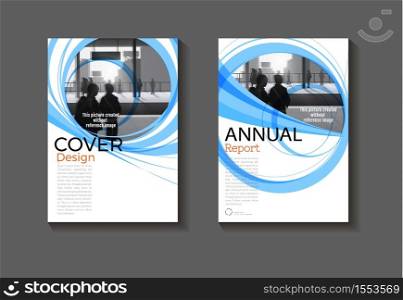 blue template layout cover abstract background design modern book,annual report, magazine and flyer Vector a4