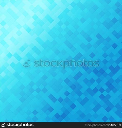 Blue tone square seamless pattern background and texture. Vector illustration