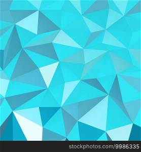 Blue triangle geometric pattern. Vector Design Background