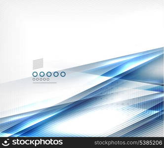 Blue vector blur motion lines business template