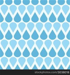 Blue vector falling water drops seamless pattern. Blue vector falling water drops seamless pattern. Rain weather background illustration