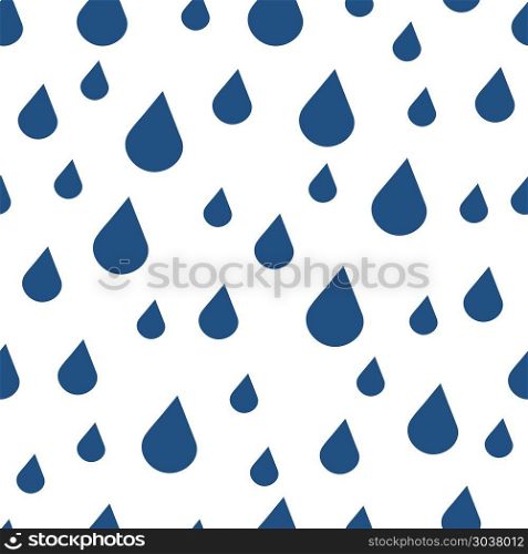 Blue vector water drops seamless pattern. Blue vector water drops seamless pattern. Background with droplet illustration