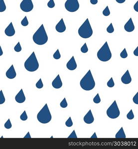 Blue vector water drops seamless pattern. Blue vector water drops seamless pattern. Background with droplet illustration