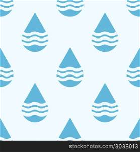 Blue vector water drops seamless pattern. Blue vector water drops seamless pattern. Rain background abstract illustration