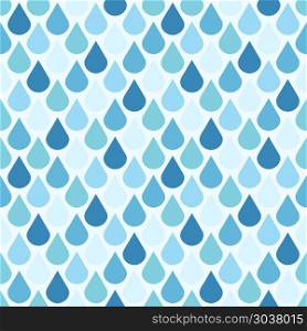 Blue vector water drops seamless pattern. Blue vector water drops seamless pattern. Background wet droplet illustration