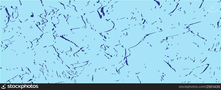 Blue wall with scratched plaster. Vector illustration for banners, textures, simple backgrounds and creative design