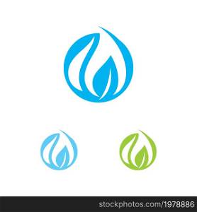 Blue Water Drop Logo Icon Vector Design